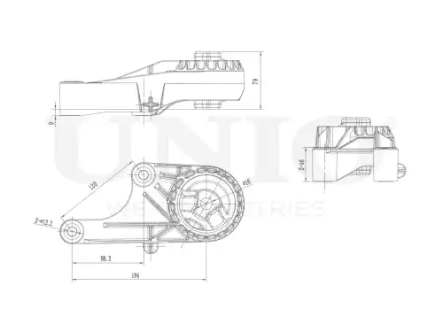 Подушка крепления двигателя UNIO RMP-15020