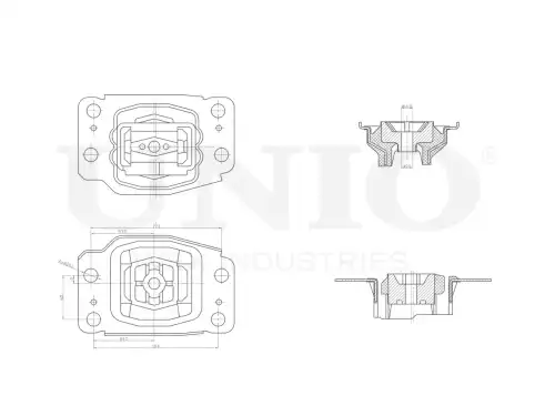 Подушка крепления двигателя UNIO RMP-15127