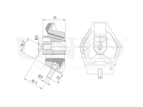 Подушка крепления КПП UNIO RMP-15098
