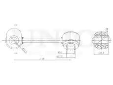 Тяга стабилизатора UNIO SSP-50206