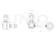 Тяга стабилизатора UNIO SSP-50172