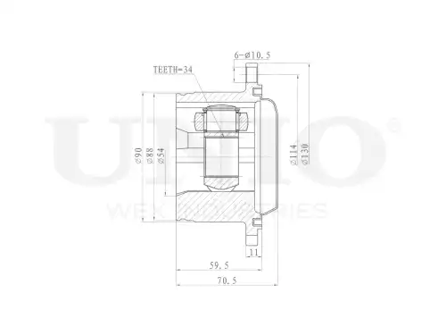 ШРУС внутренний CVJ-30011 UNIO
