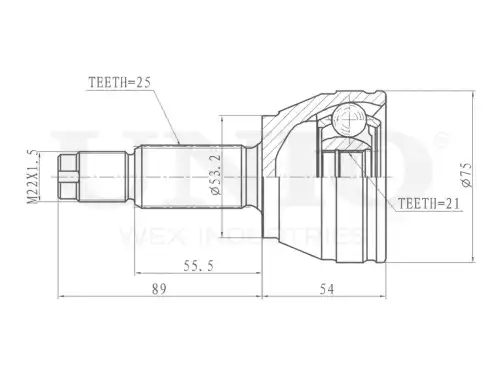 ШРУС наружный UNIO CVJ-20030