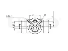 Цилиндр тормозной рабочий BRC-20561 UNIO