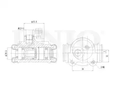 Цилиндр тормозной колесный левый BRC-20581 UNIO