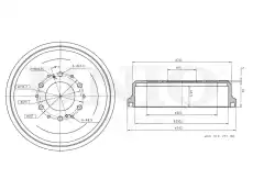 Тормозной барабан UNIO BRD-10050