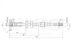 Шланг тормозной передний BRH-10027 UNIO