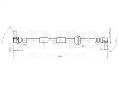 Шланг тормозной передний BRH-10030 UNIO
