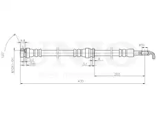 Шланг тормозной задний BRH-10037 UNIO