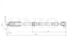 Шланг тормозной передний BRH-10048 UNIO