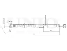 Шланг тормозной передний левый BRH-10054 UNIO