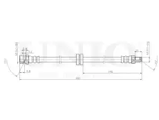 Шланг тормозной передний BRH-10097 UNIO