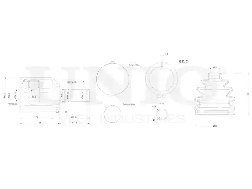 ШРУС внутренний CVJ-30102 UNIO