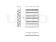 Фильтр воздушный UNIO FLT-10053