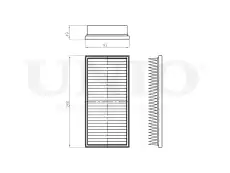 Фильтр воздушный UNIO FLT-10069