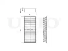 Фильтр воздушный UNIO FLT-10079