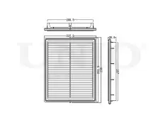 Фильтр воздушный UNIO FLT-10104