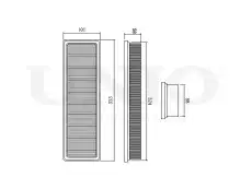 Фильтр воздушный UNIO FLT-10128