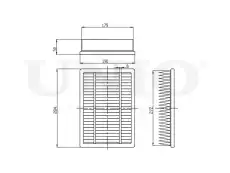Фильтр воздушный UNIO FLT-10150