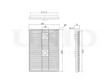 Фильтр воздушный UNIO FLT-10205