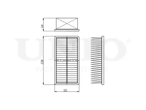 Фильтр воздушный UNIO FLT-10243