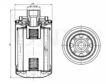 Фильтр масляный UNIO FLT-20010