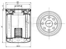 Фильтр масляный UNIO FLT-20021
