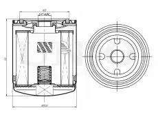 Фильтр масляный UNIO FLT-20023