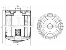 Фильтр масляный UNIO FLT-20027