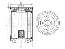 Фильтр масляный UNIO FLT-20029