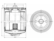 Фильтр масляный UNIO FLT-20033
