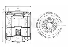Фильтр масляный UNIO FLT-20035