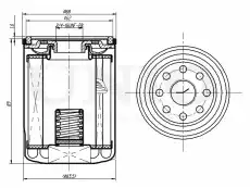Фильтр масляный UNIO FLT-20059