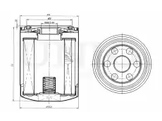 Фильтр масляный UNIO FLT-20063