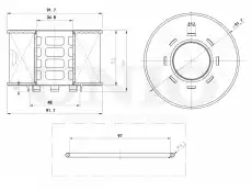 Фильтр масляный UNIO FLT-20076