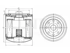 Фильтр масляный UNIO FLT-20080