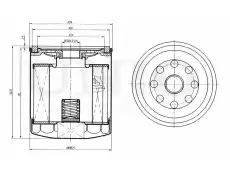 Фильтр масляный UNIO FLT-20087