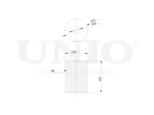Фильтр масляный UNIO FLT-20117