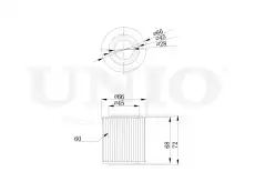Фильтр масляный UNIO FLT-20120