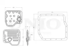 Фильтр АКПП UNIO FLT-30012