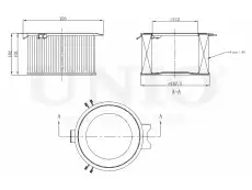 Салонный фильтр UNIO FLT-40007