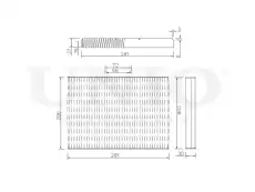 Салонный фильтр UNIO FLT-40012C