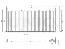 Салонный фильтр UNIO FLT-40013