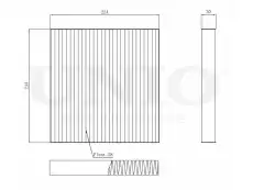 Салонный фильтр UNIO FLT-40017C