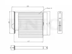 Салонный фильтр UNIO FLT-40030C