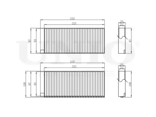 Салонный фильтр UNIO FLT-40070C