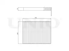Салонный фильтр UNIO FLT-40080C