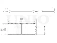 Салонный фильтр UNIO FLT-40085