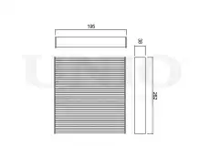 Салонный фильтр UNIO FLT-40087