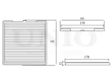 Салонный фильтр UNIO FLT-40093